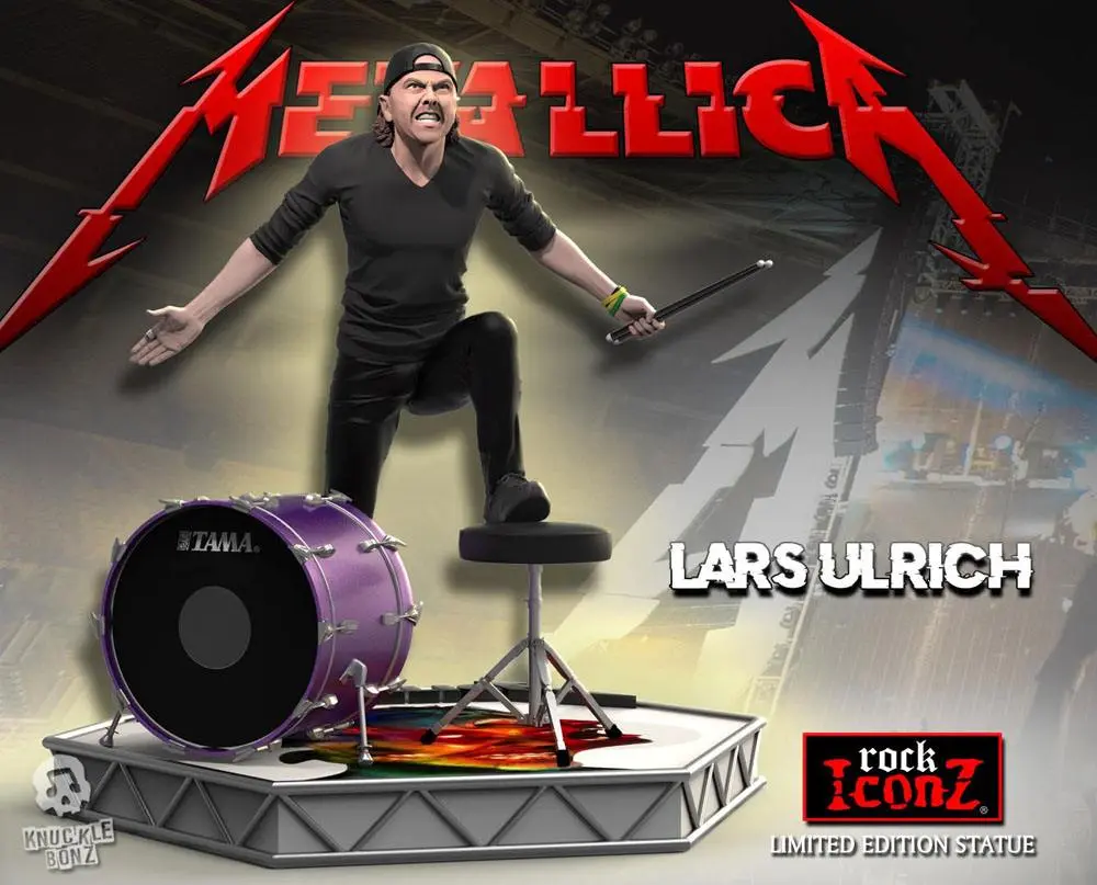 Metallica Rock Iconz Statue Lars Ulrich Limited Edition 22 cm Produktfoto