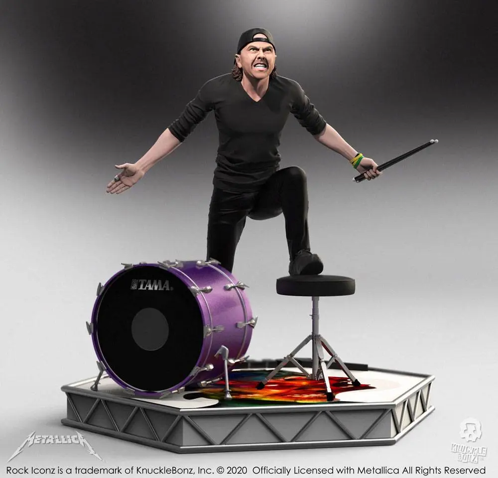 Metallica Rock Iconz Statue Lars Ulrich Limited Edition 22 cm Produktfoto