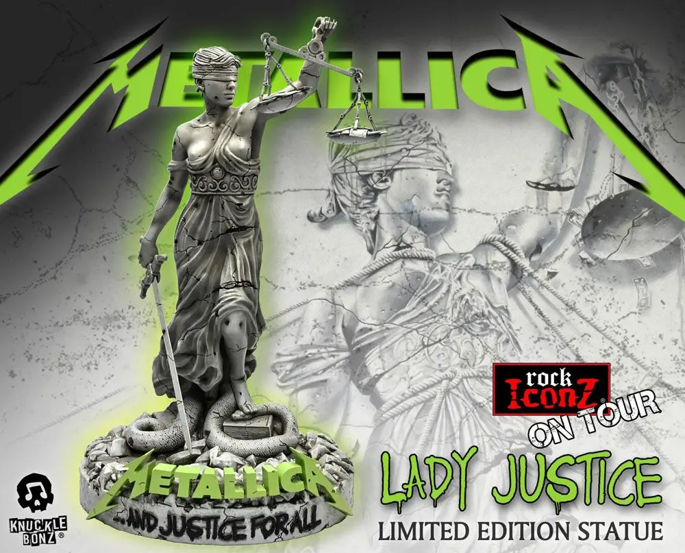 Metallica Rock Ikonz On Tour Statue Lady Justice Statue Produktfoto
