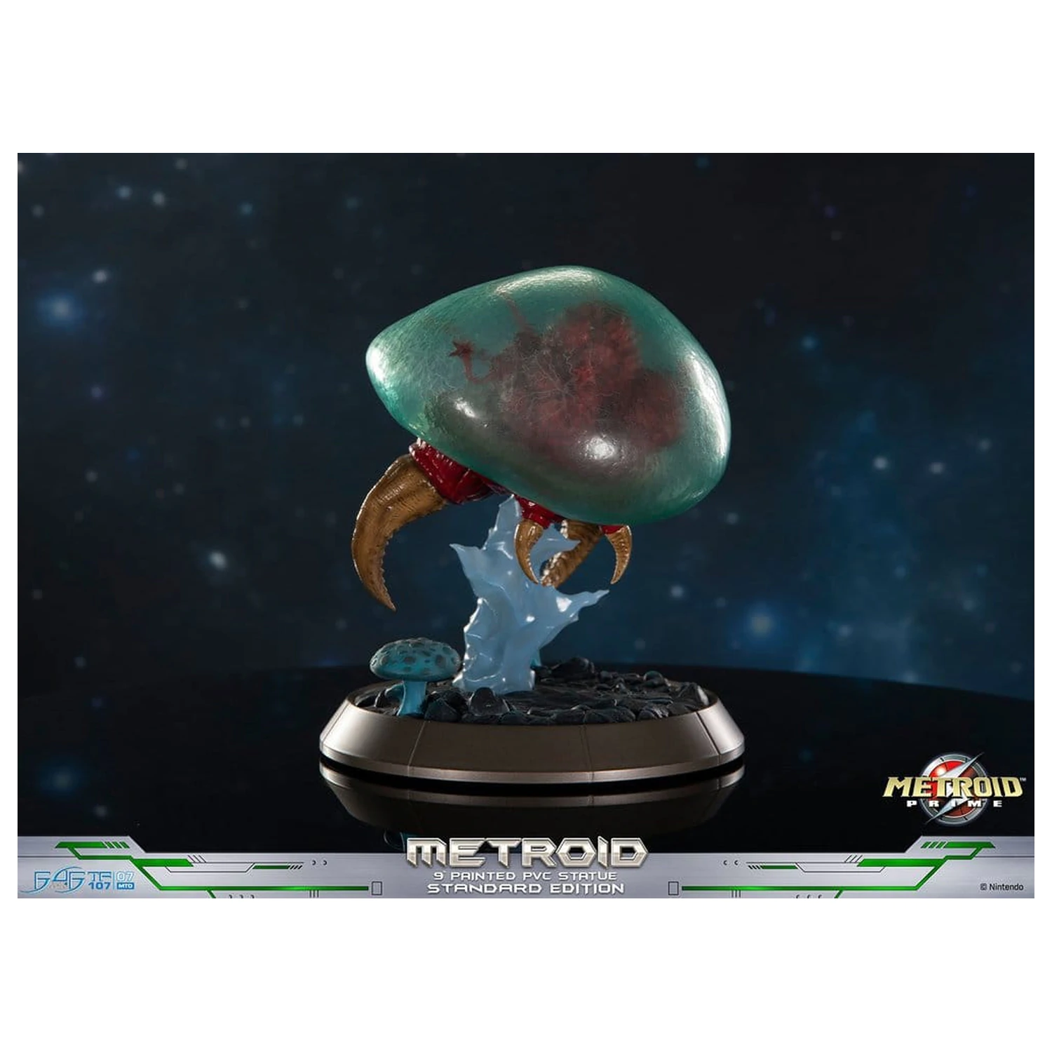 Metroid Prime PVC Figur Metroid (Standard) (Glow in the Dark) 21 cm Produktfoto