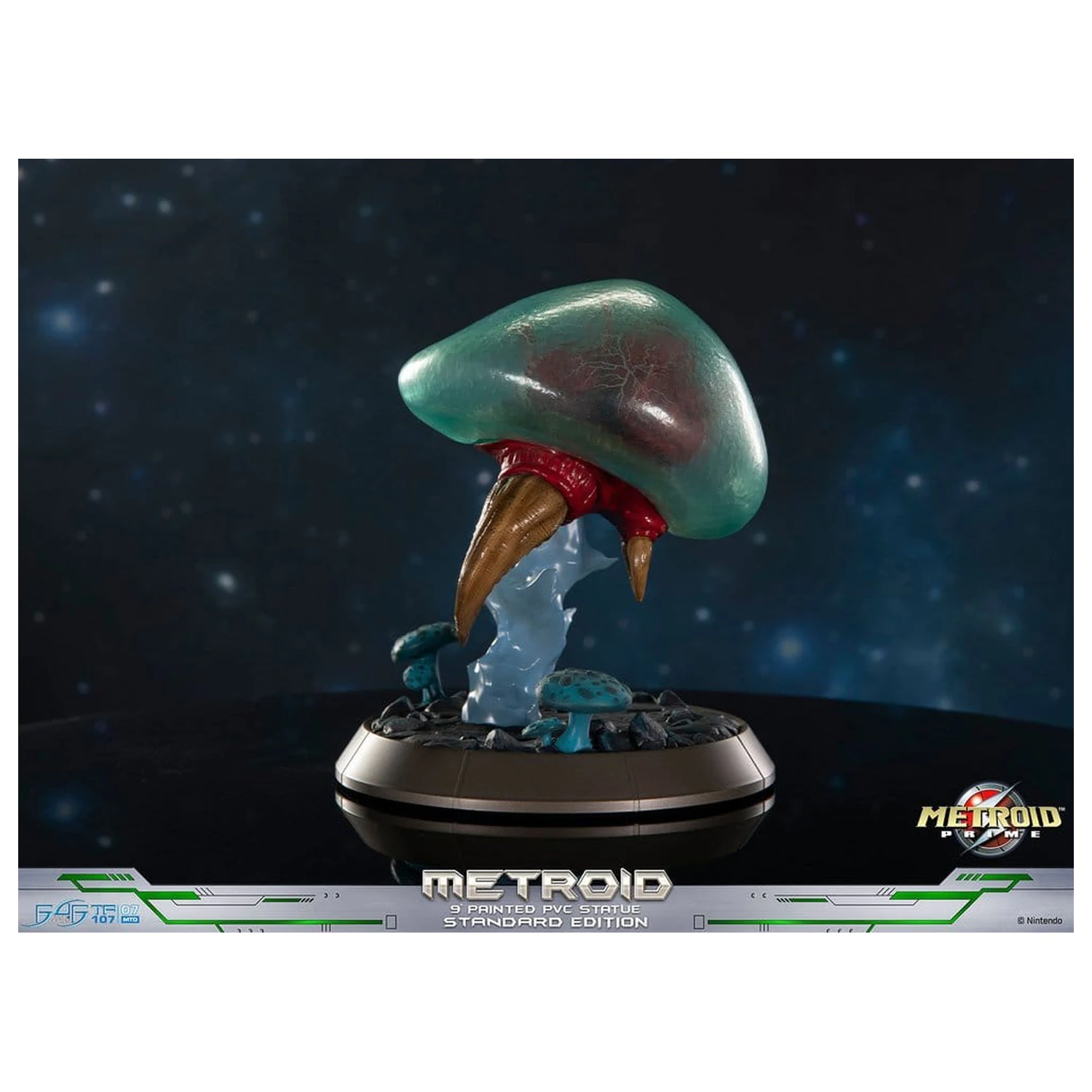 Metroid Prime PVC Figur Metroid (Standard) (Glow in the Dark) 21 cm Produktfoto