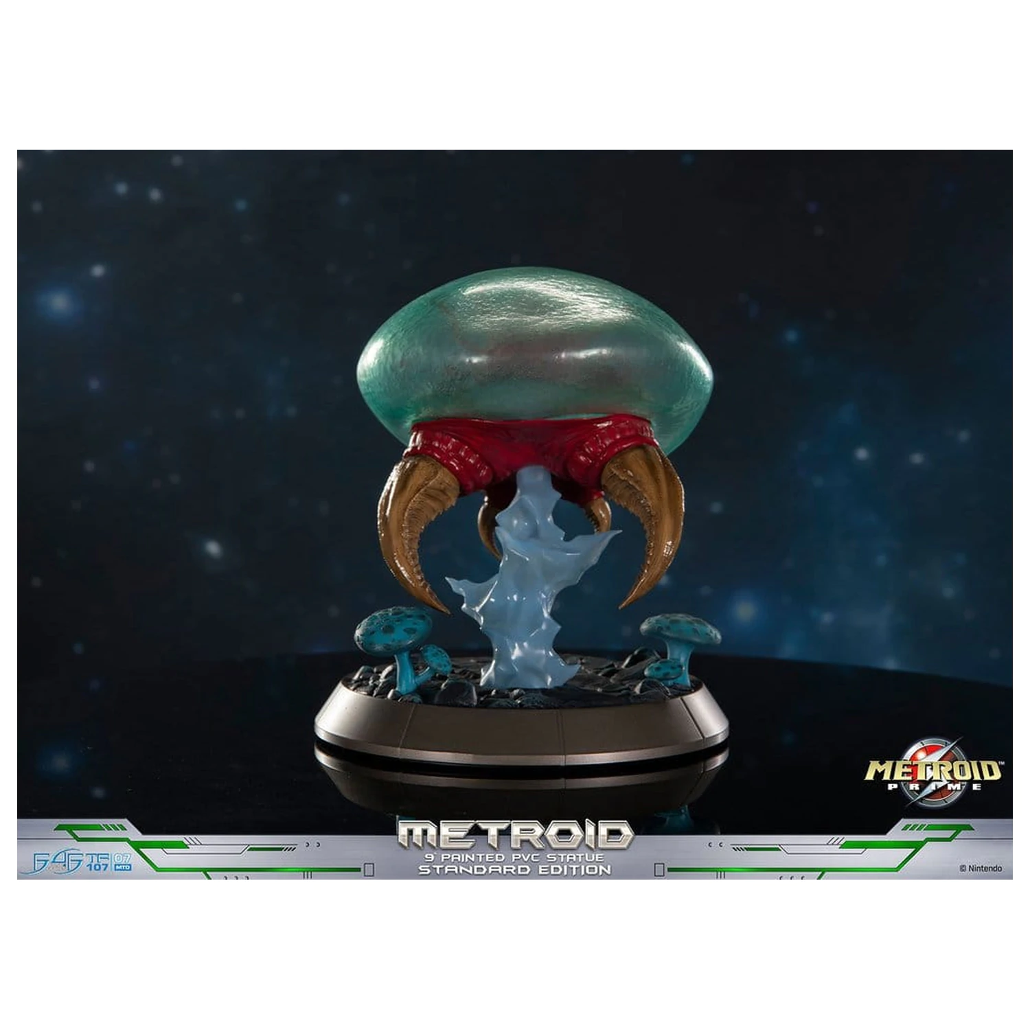 Metroid Prime PVC Figur Metroid (Standard) (Glow in the Dark) 21 cm Produktfoto