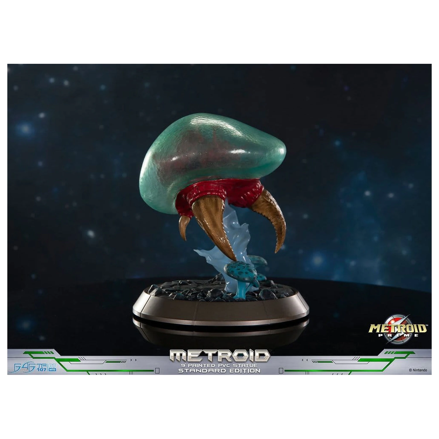 Metroid Prime PVC Figur Metroid (Standard) (Glow in the Dark) 21 cm Produktfoto