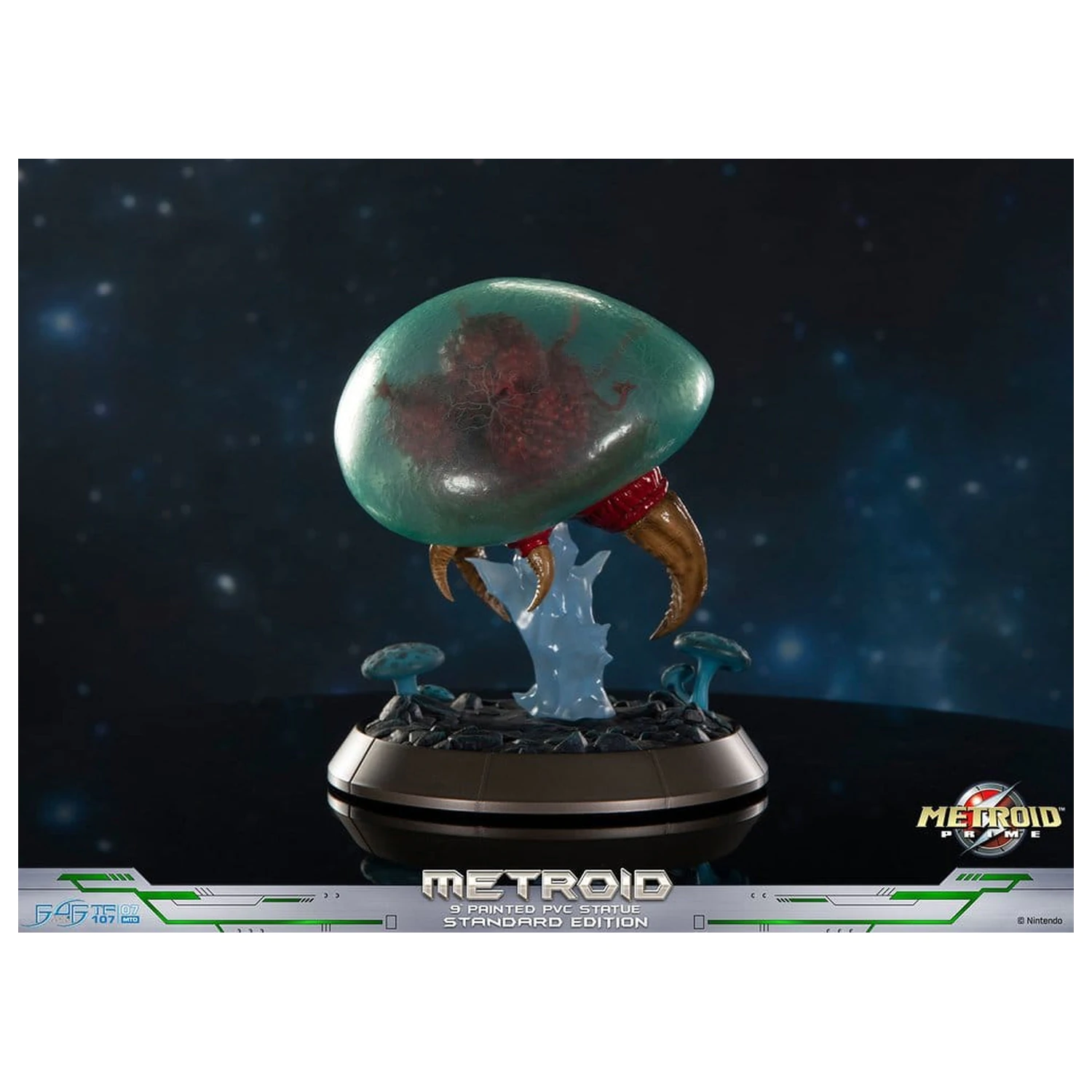 Metroid Prime PVC Figur Metroid (Standard) (Glow in the Dark) 21 cm Produktfoto