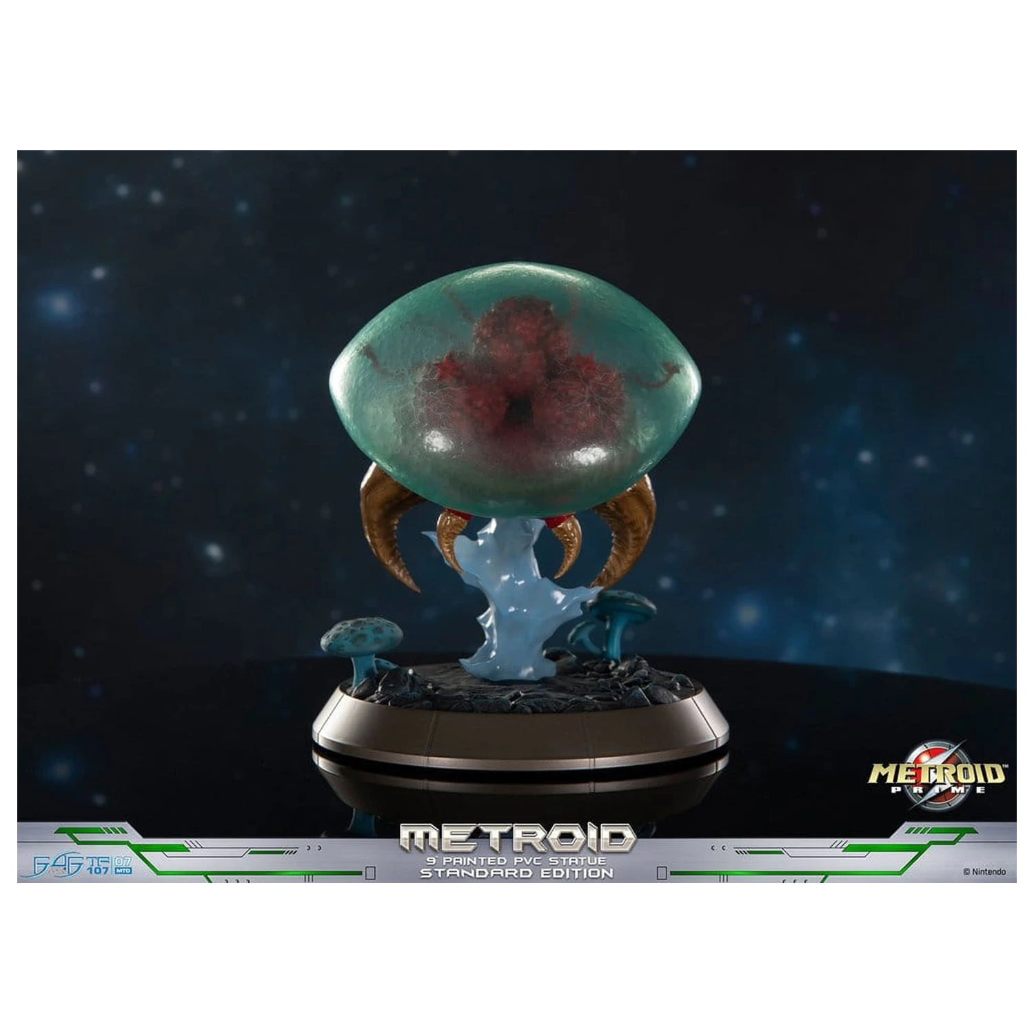 Metroid Prime PVC Figur Metroid (Standard) (Glow in the Dark) 21 cm Produktfoto
