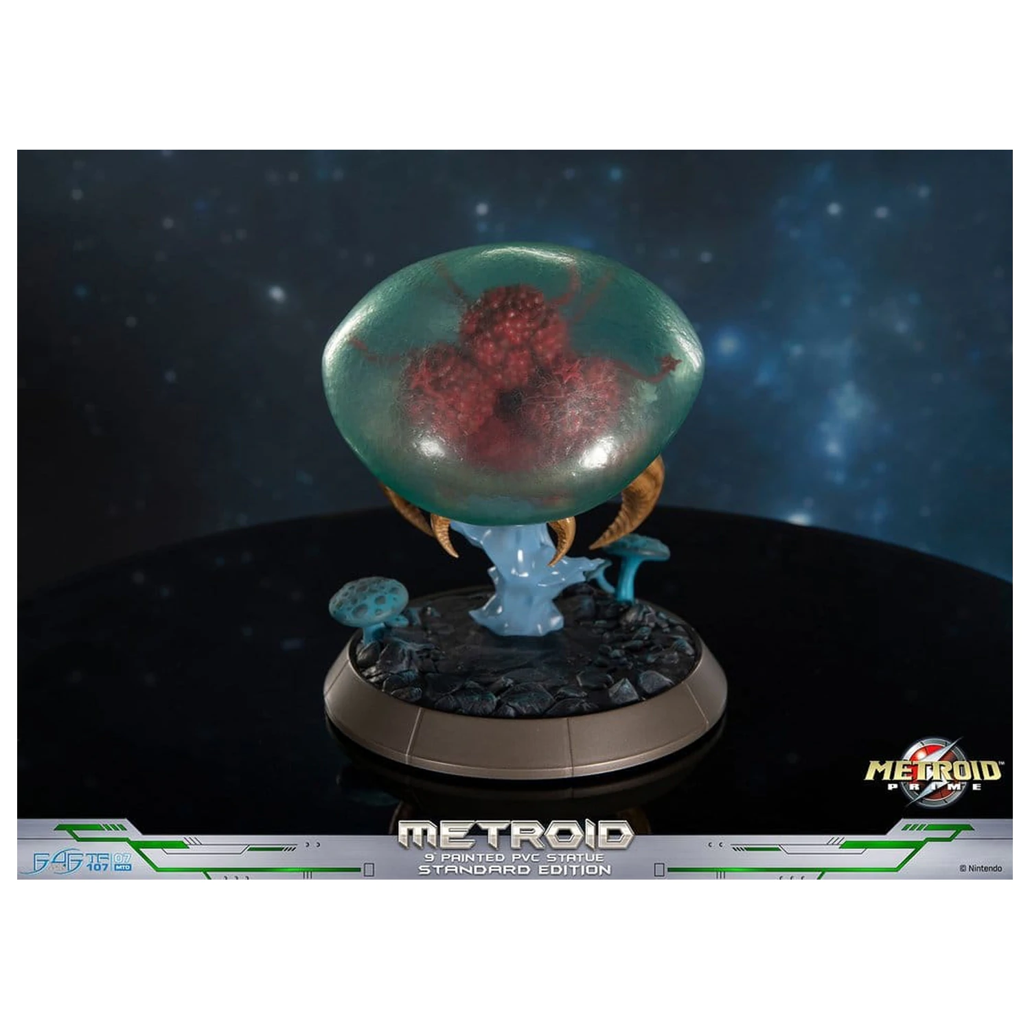 Metroid Prime PVC Figur Metroid (Standard) (Glow in the Dark) 21 cm Produktfoto
