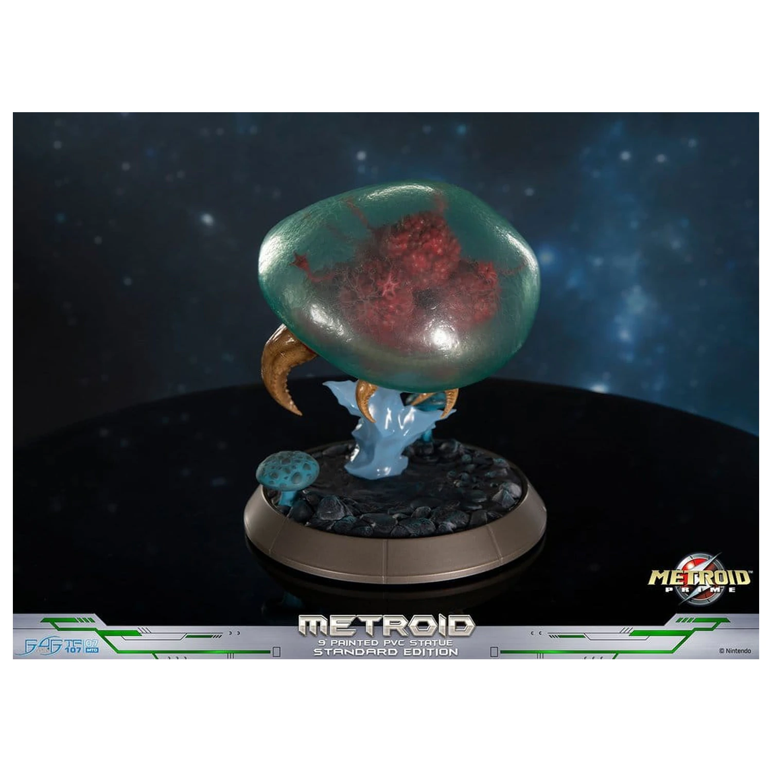 Metroid Prime PVC Figur Metroid (Standard) (Glow in the Dark) 21 cm Produktfoto