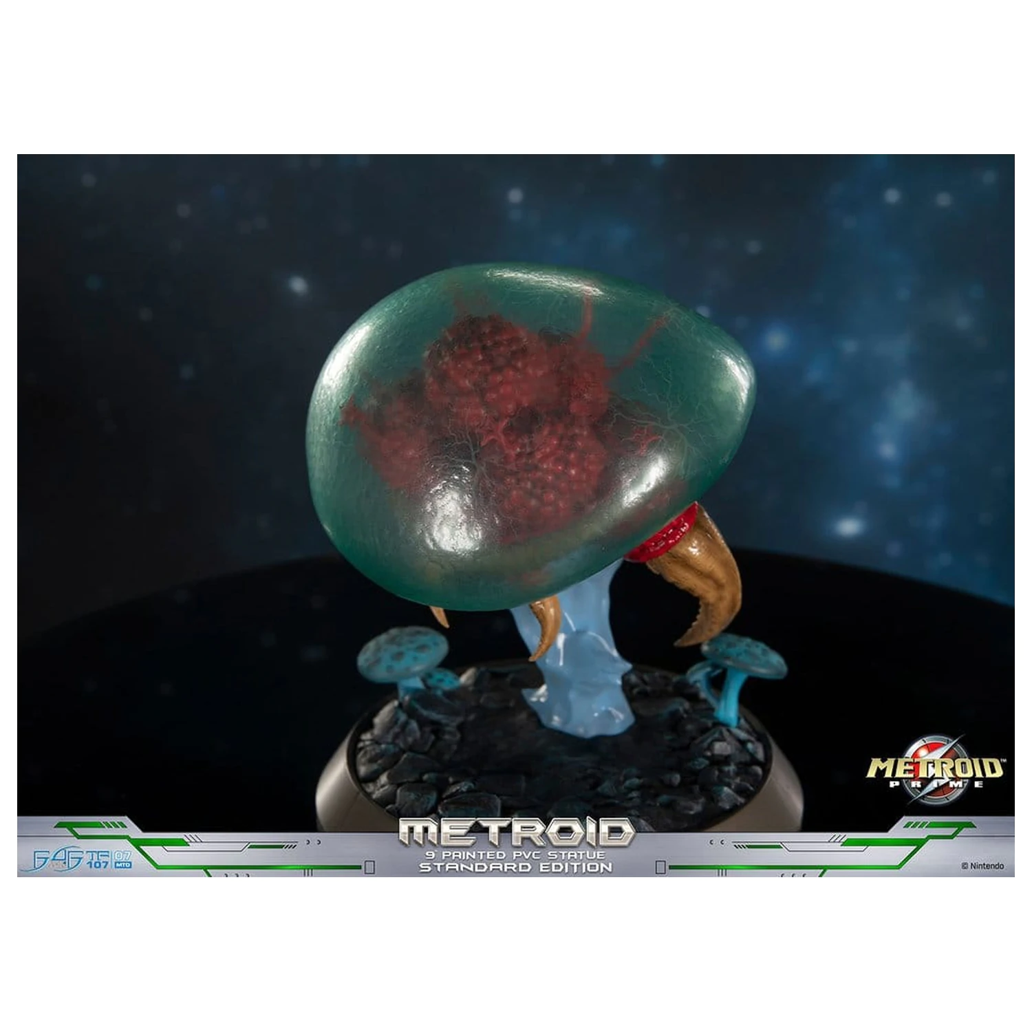 Metroid Prime PVC Figur Metroid (Standard) (Glow in the Dark) 21 cm Produktfoto