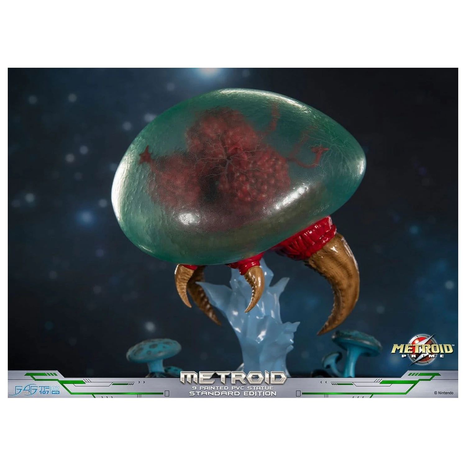 Metroid Prime PVC Figur Metroid (Standard) (Glow in the Dark) 21 cm Produktfoto