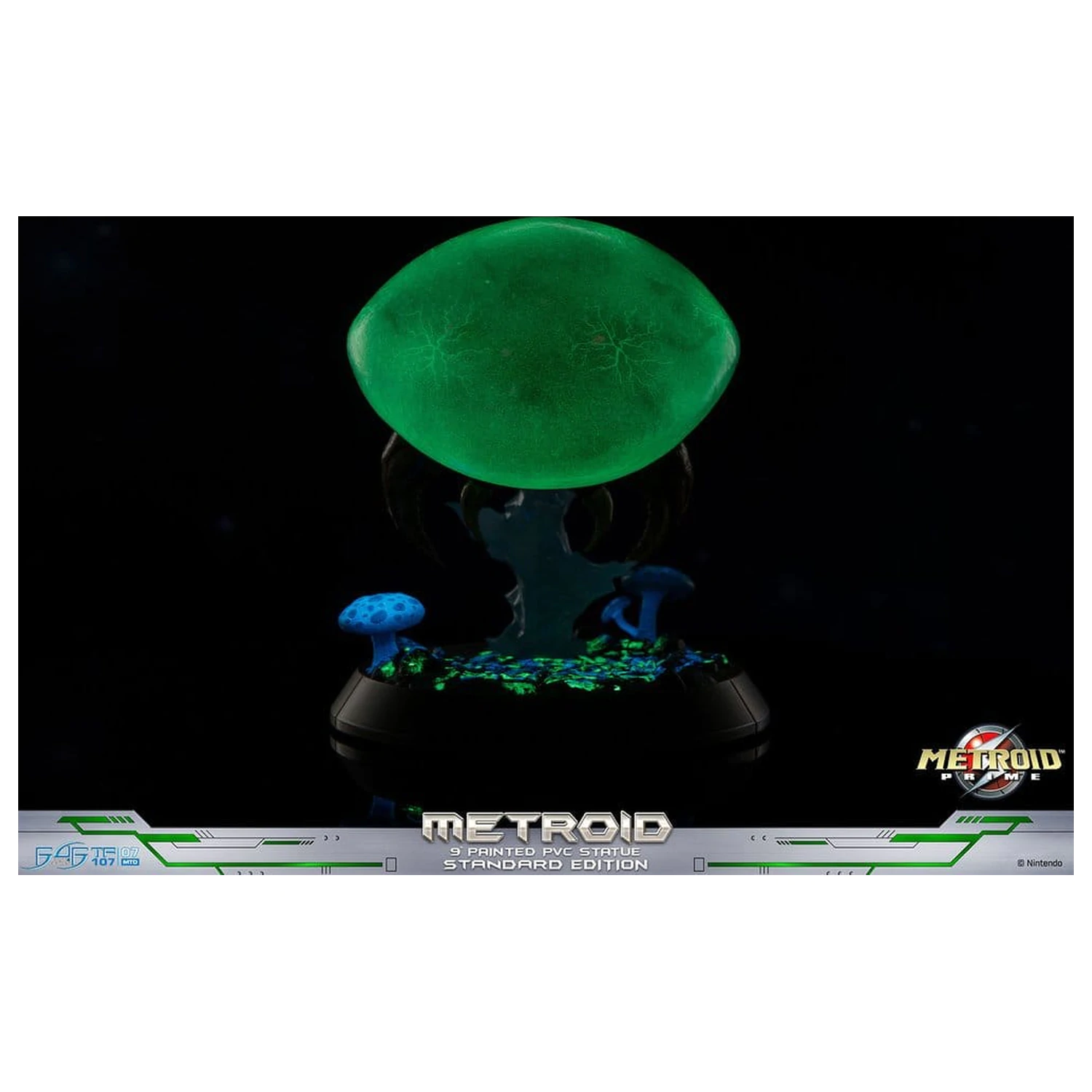 Metroid Prime PVC Figur Metroid (Standard) (Glow in the Dark) 21 cm Produktfoto