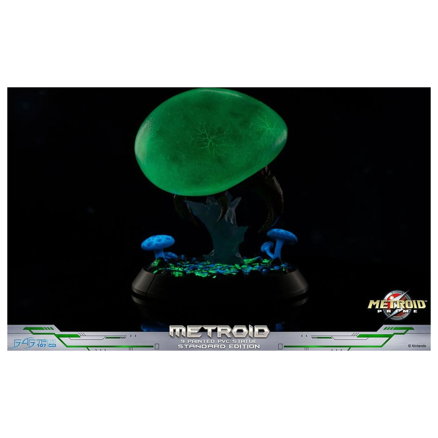 Metroid Prime PVC Figur Metroid (Standard) (Glow in the Dark) 21 cm Produktfoto