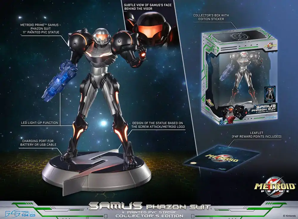 Metroid Prime PVC-Statue Samus Phazon Suit Collector's Edition 28 cm Produktfoto