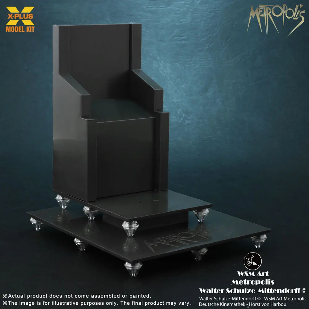 Metropolis Plastikmodellbausatz 1/8 Maschinenmensch Maria Silber Screen Edition 26 cm Produktfoto