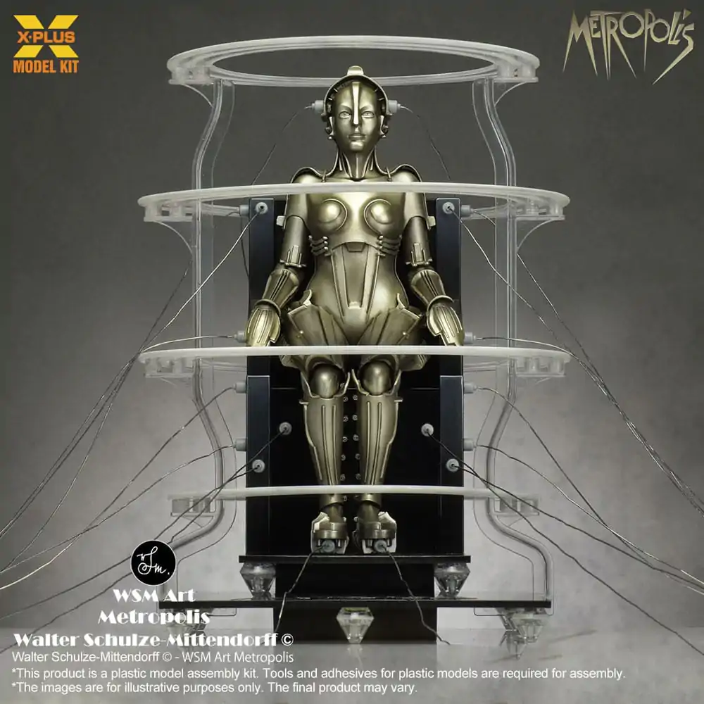 Metropolis Plastic Model Kit 1/8 Maschinenmensch Seated Ver. 18 cm termékfotó