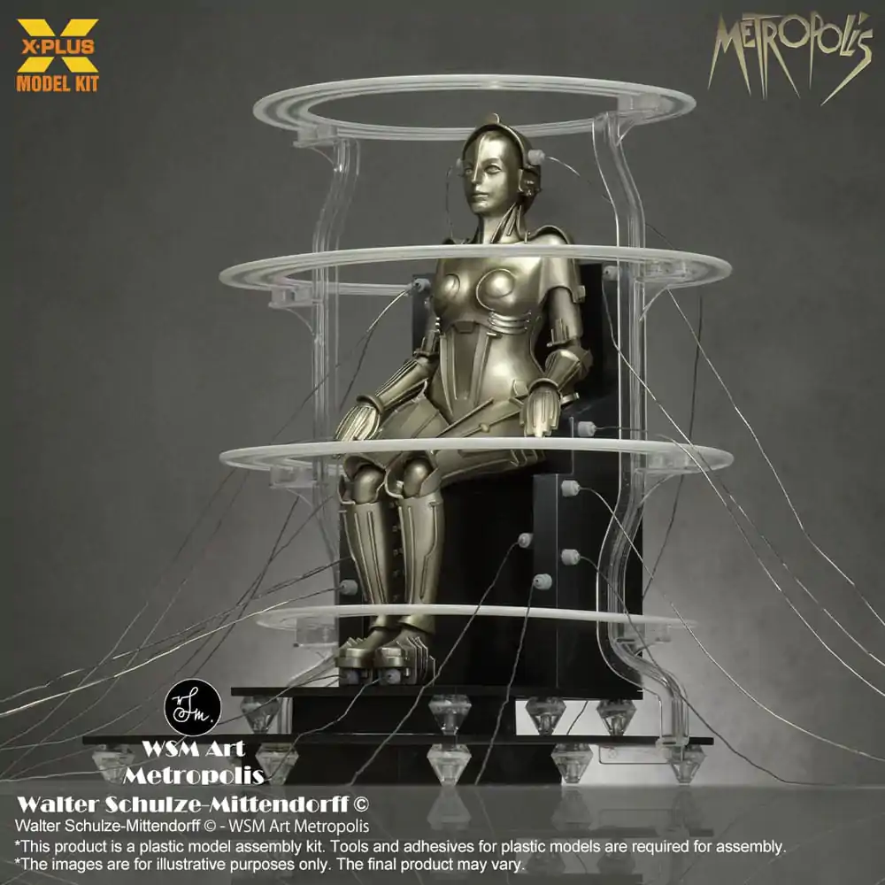 Metropolis Plastic Model Kit 1/8 Maschinenmensch Seated Ver. 18 cm termékfotó