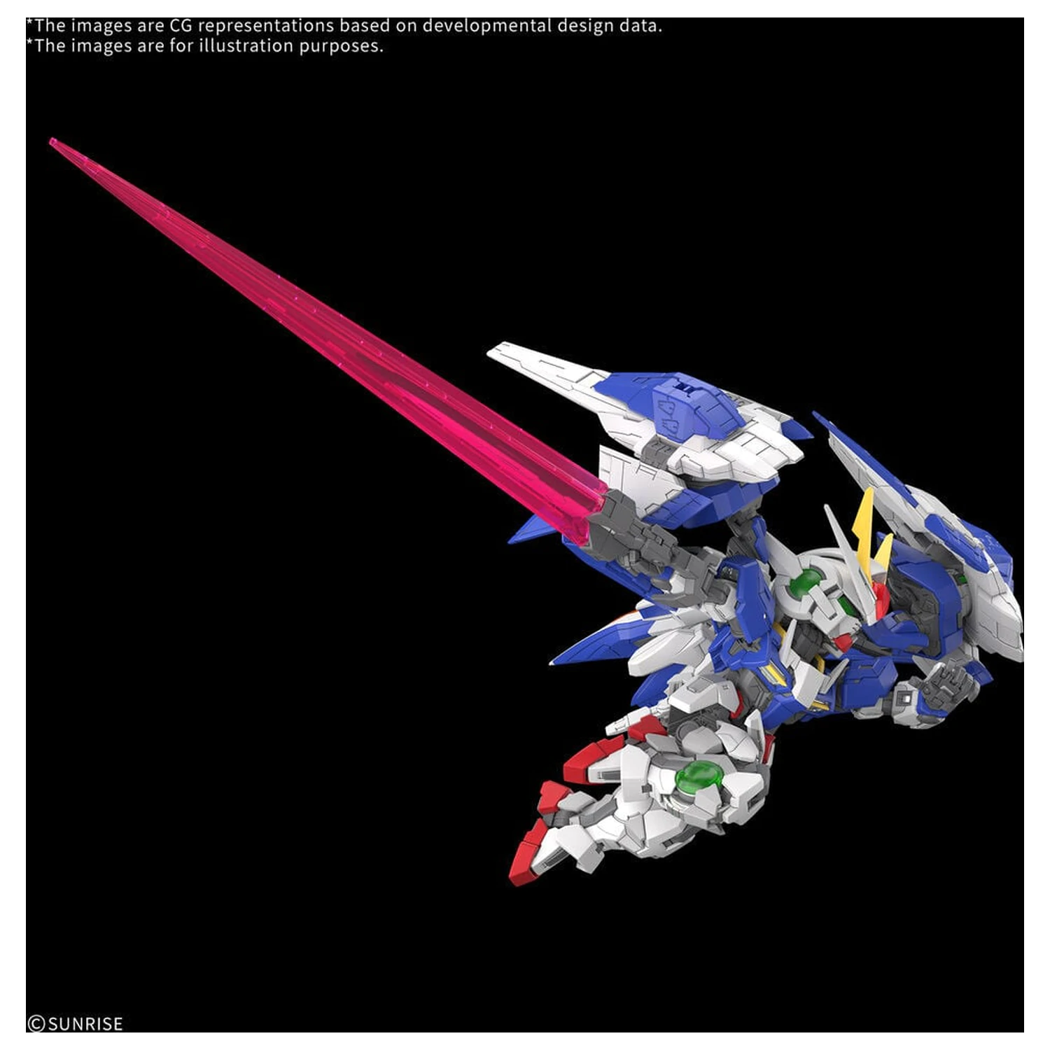 MGSD 00 Raiser Mobile Suit Gundam 00 Master Grade SD Modellbausatz Produktfoto
