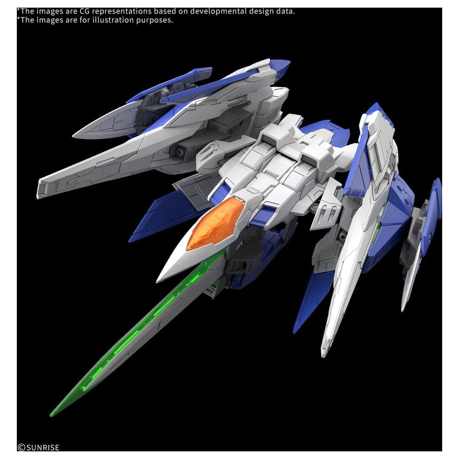 MGSD 00 Raiser Mobile Suit Gundam 00 Master Grade SD Modellbausatz Produktfoto