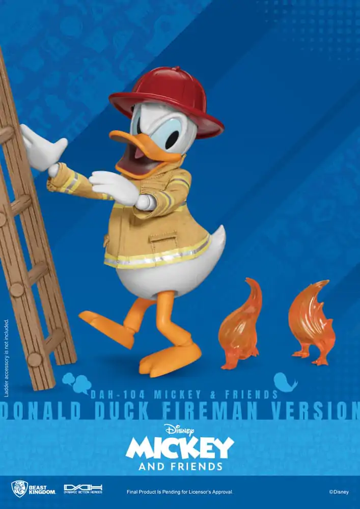 Mickey & Friends Dynamic 8ction Heroes Actionfigur 1/9 Donald Duck Fireman Ver. 24 cm termékfotó