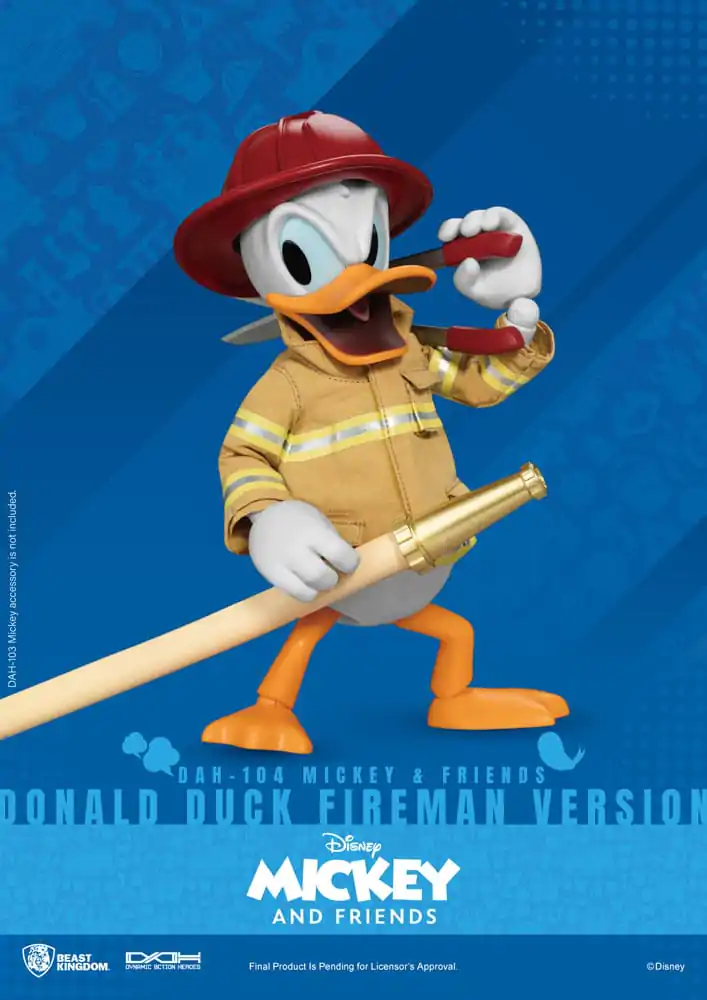 Mickey & Friends Dynamic 8ction Heroes Actionfigur 1/9 Donald Duck Fireman Ver. 24 cm termékfotó