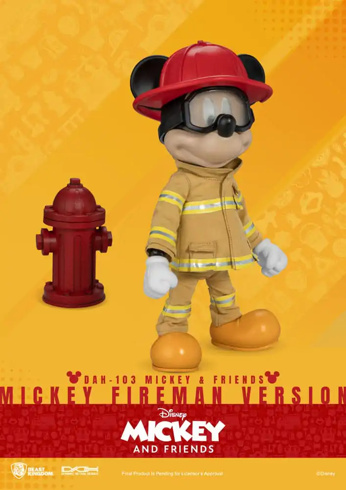 Mickey & Friends Dynamic 8ction Heroes Actionfigur 1/9 Mickey Fireman Ver. 24 cm termékfotó