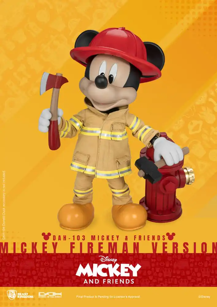 Mickey & Friends Dynamic 8ction Heroes Actionfigur 1/9 Mickey Fireman Ver. 24 cm Produktfoto