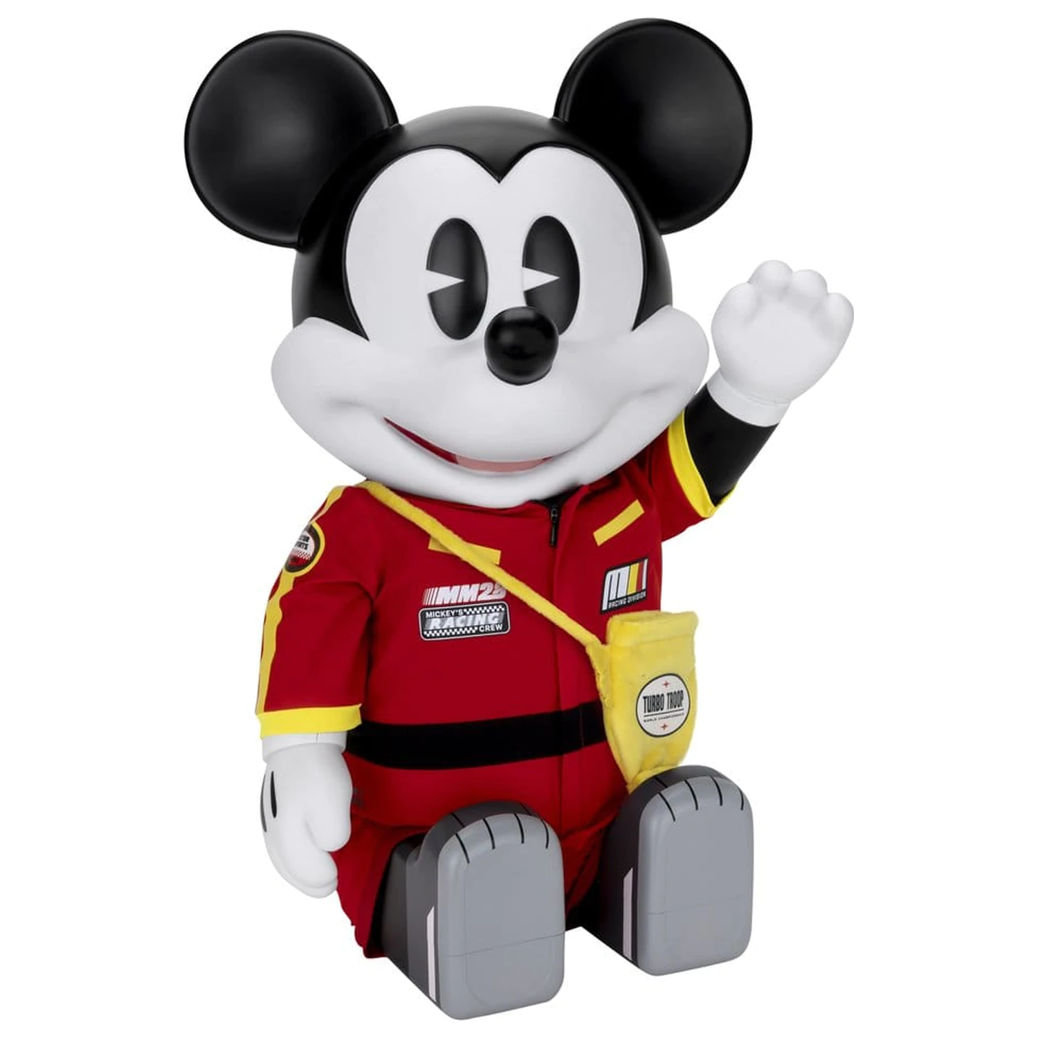 Mickey and Friends Vinyl Sparbüchse SYAKING-BANG!! Funktionsfigur Rennwagen Micky 48 cm Produktfoto