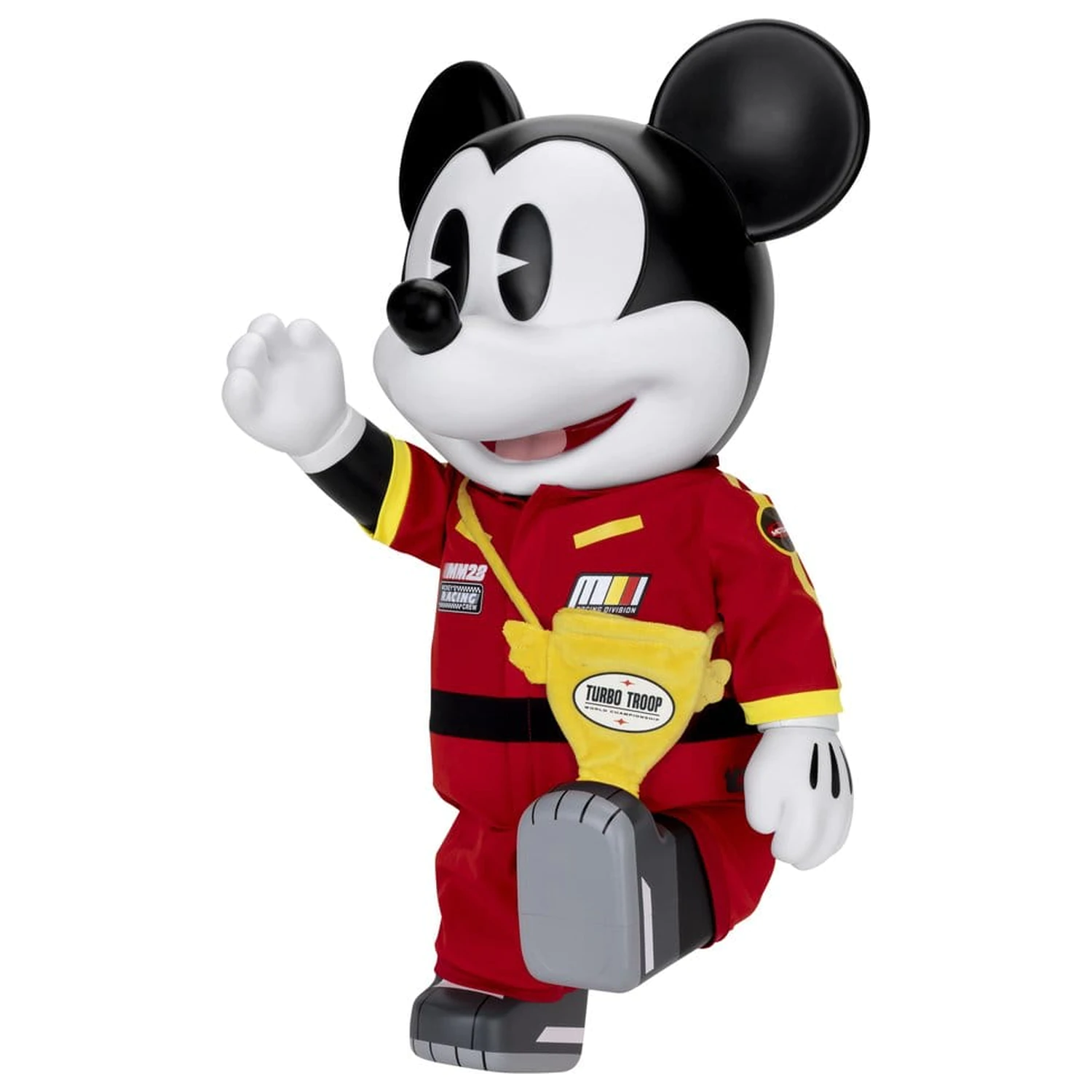 Mickey and Friends Vinyl Sparbüchse SYAKING-BANG!! Funktionsfigur Rennwagen Micky 48 cm Produktfoto