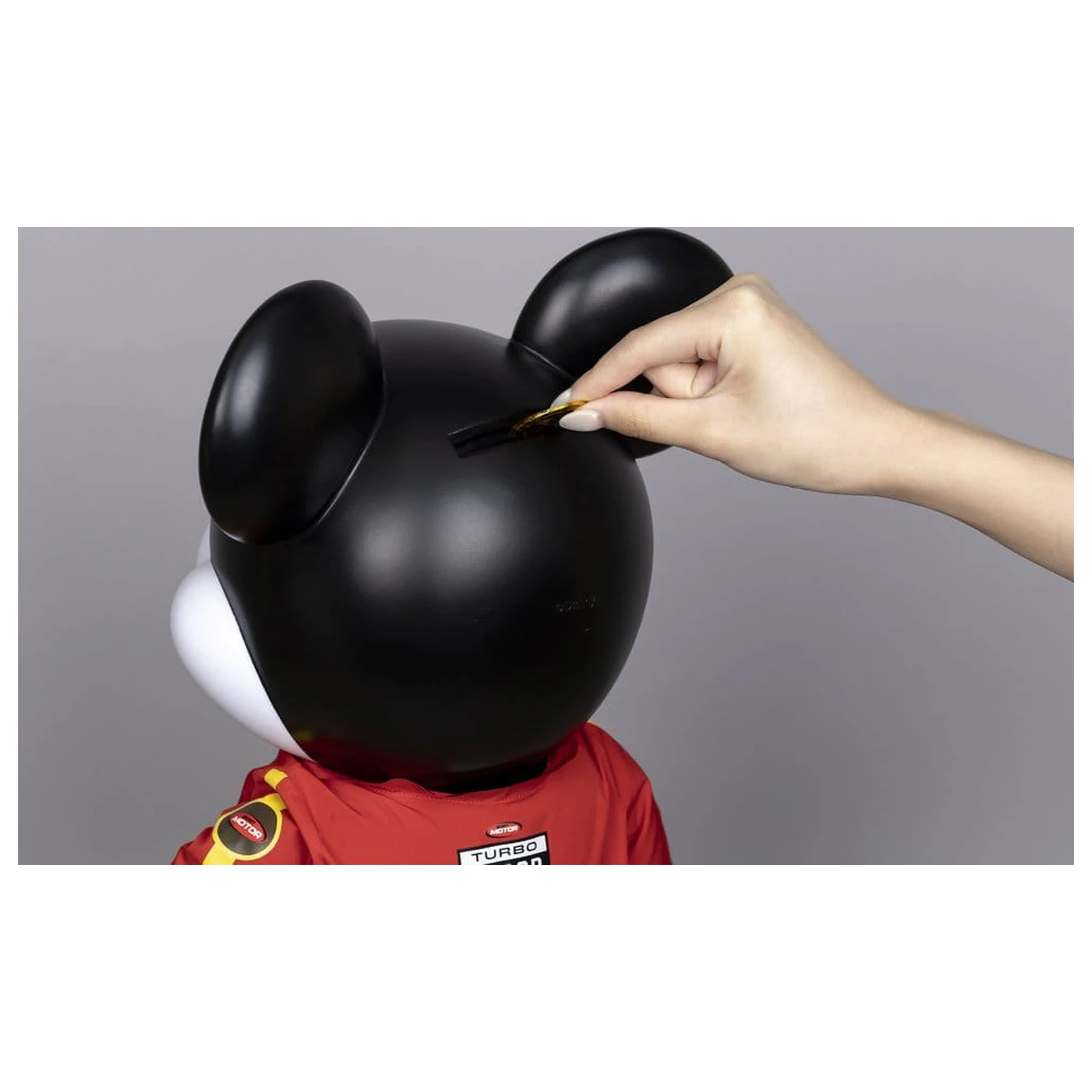 Mickey and Friends Vinyl Sparbüchse SYAKING-BANG!! Funktionsfigur Rennwagen Micky 48 cm Produktfoto