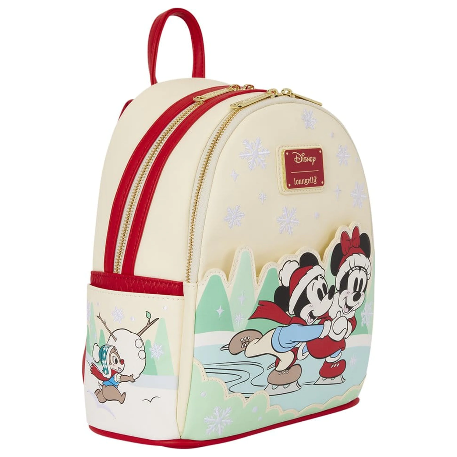 Mickey & Friends by Loungefly Mini Rucksack mit Stirnbandhalter Ice Skating Produktfoto