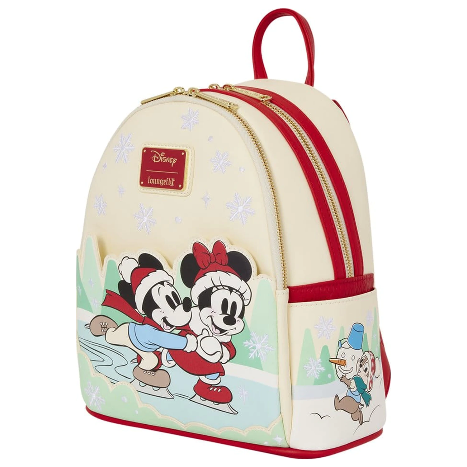 Mickey & Friends by Loungefly Mini Rucksack mit Stirnbandhalter Ice Skating Produktfoto