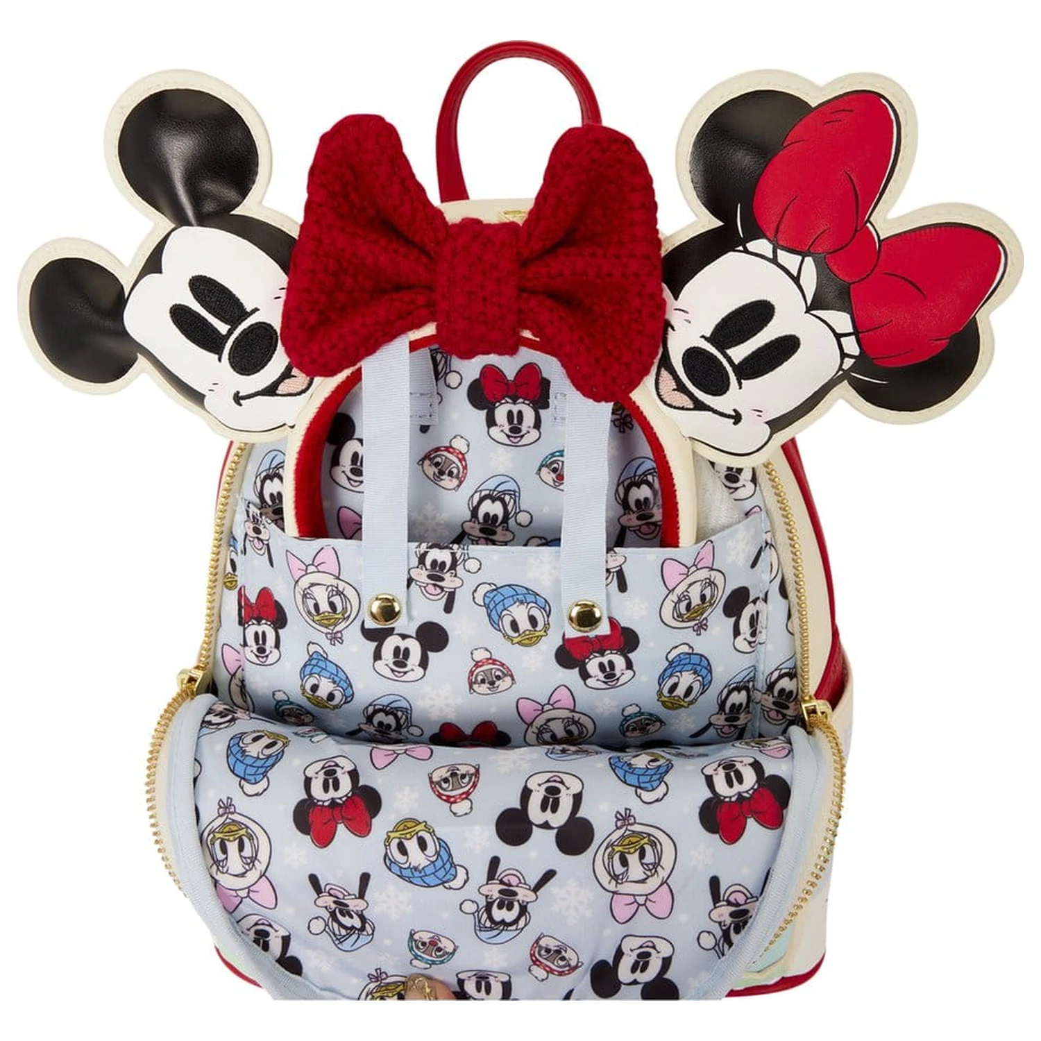 Mickey & Friends by Loungefly Mini Rucksack mit Stirnbandhalter Ice Skating Produktfoto
