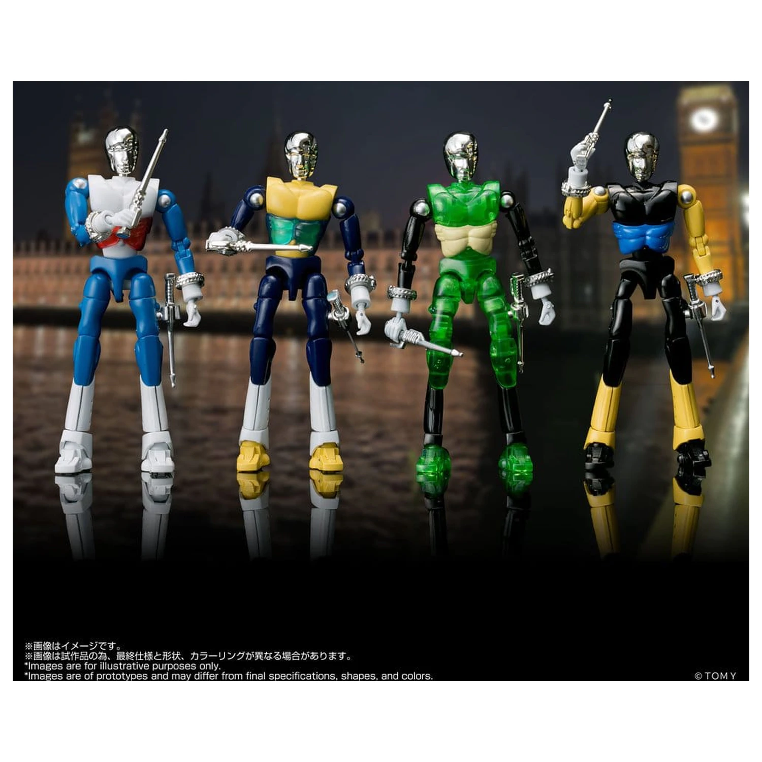 Microman Legacysoul Actionfiguren 4er-Pack SPYM M14X Set Produktfoto