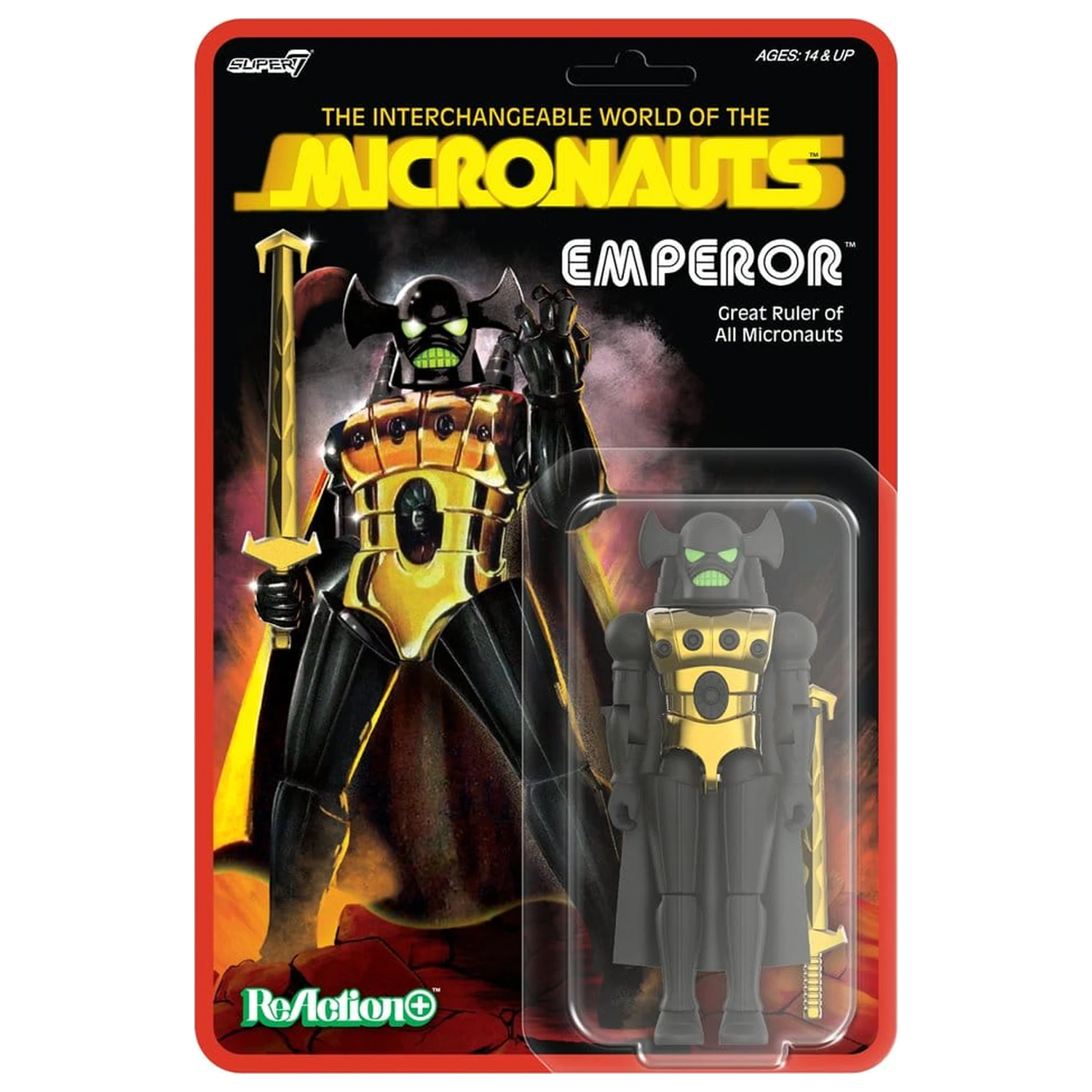 Micronauts ReAction+ Actionfigur Welle 03 Emperor 10 cm Produktfoto