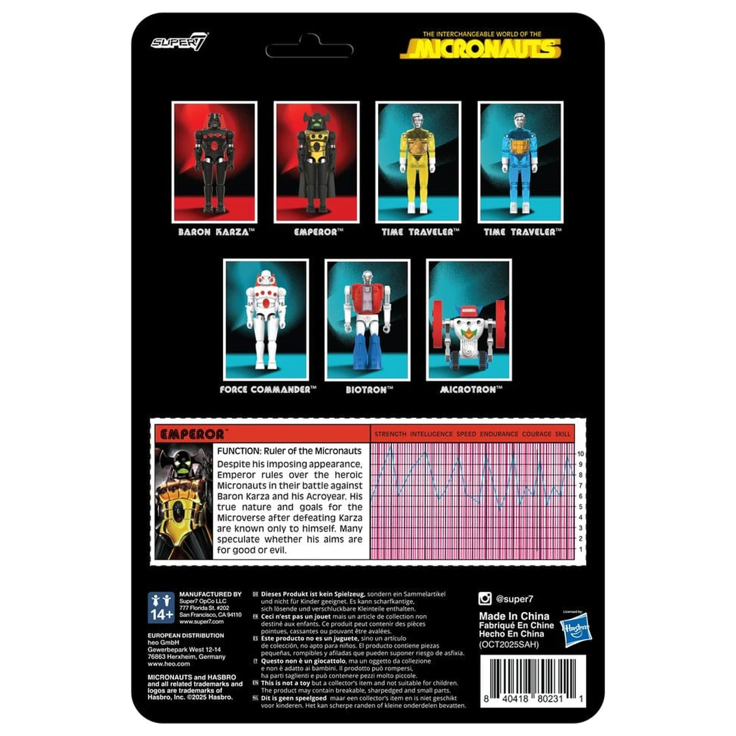 Micronauts ReAction+ Actionfigur Welle 03 Emperor 10 cm Produktfoto
