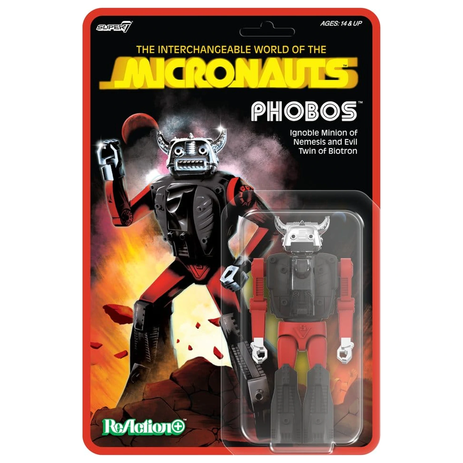 Micronauts ReAction+ Actionfigur Wave 04 Phobos Produktfoto