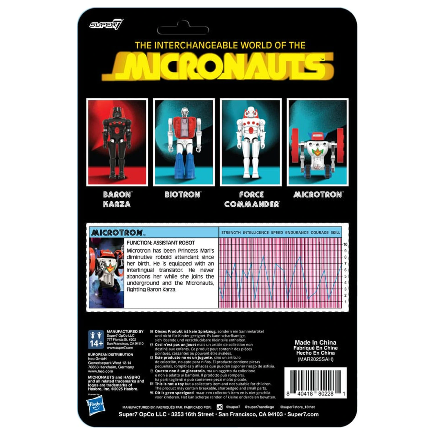 Micronauts ReAction+ Actionfigur Microtron 9 cm Produktfoto