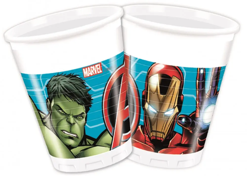 Mighty Avengers Plastikbecher 8er-Pack 200 ml Produktfoto