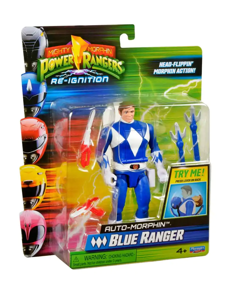Mighty Morphin Power Rangers Actionfigur Auto-Morphin Blue Ranger 12 cm Produktfoto