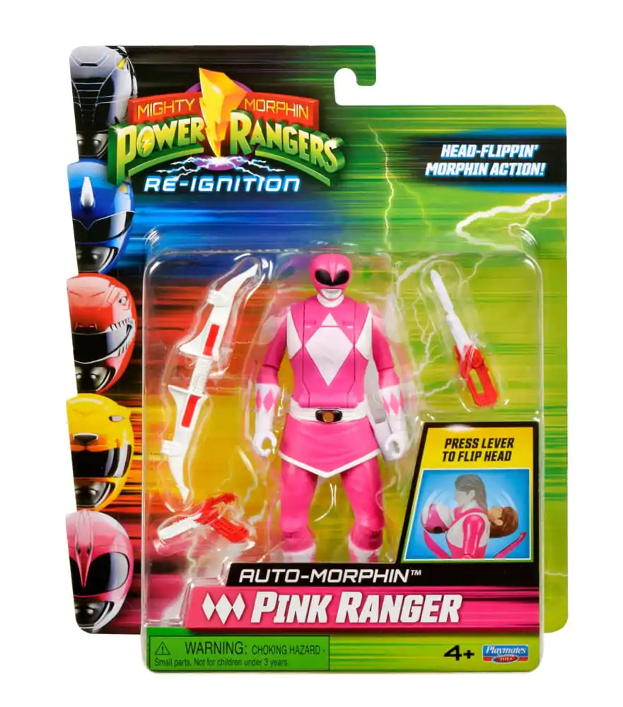 Mighty Morphin Power Rangers Action Figur Auto-Morphin Pink Ranger 12 cm Produktfoto