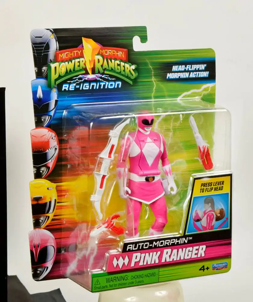 Mighty Morphin Power Rangers Action Figur Auto-Morphin Pink Ranger 12 cm Produktfoto