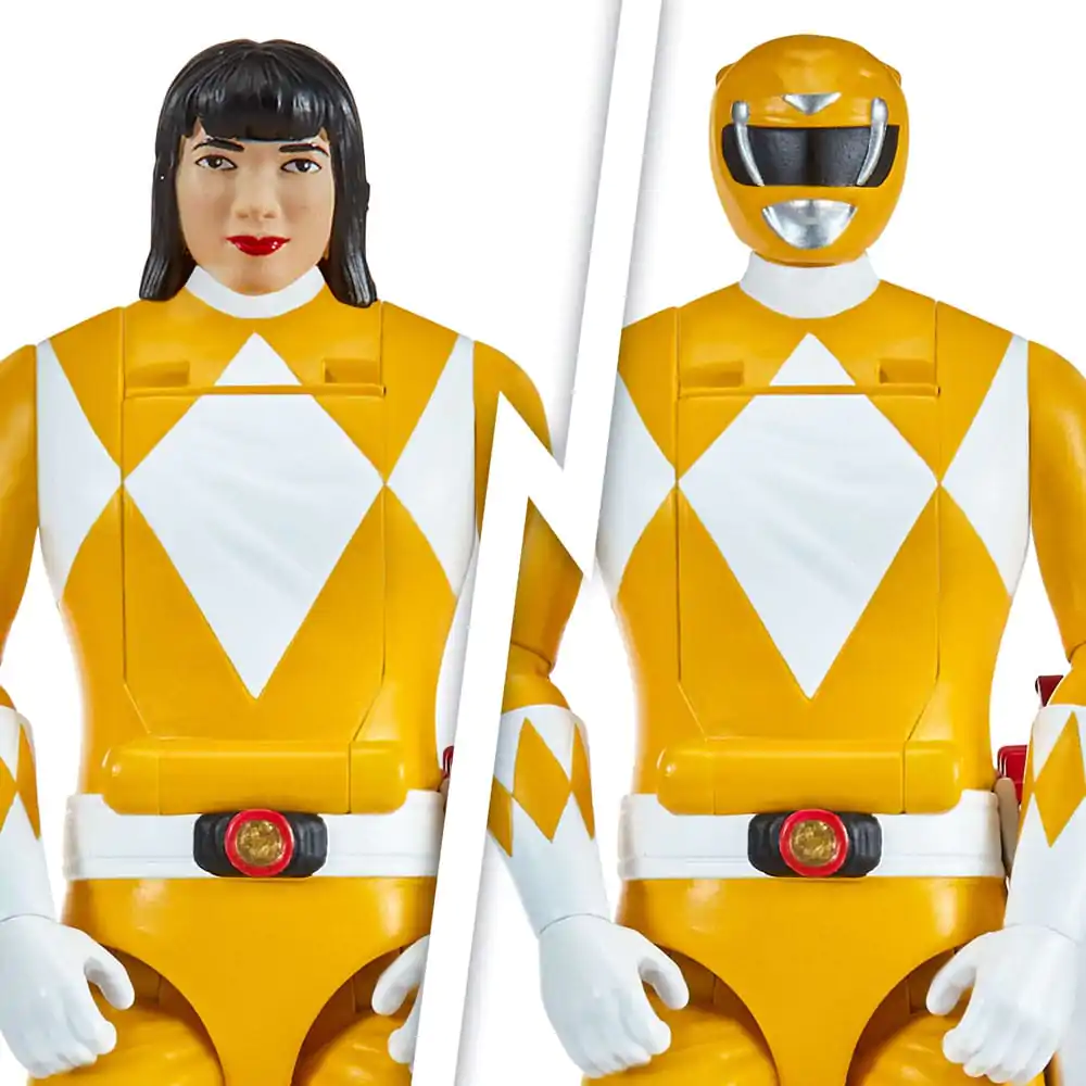 Mighty Morphin Power Rangers Action Figur Auto-Morphin Yellow Ranger 12 cm Produktfoto