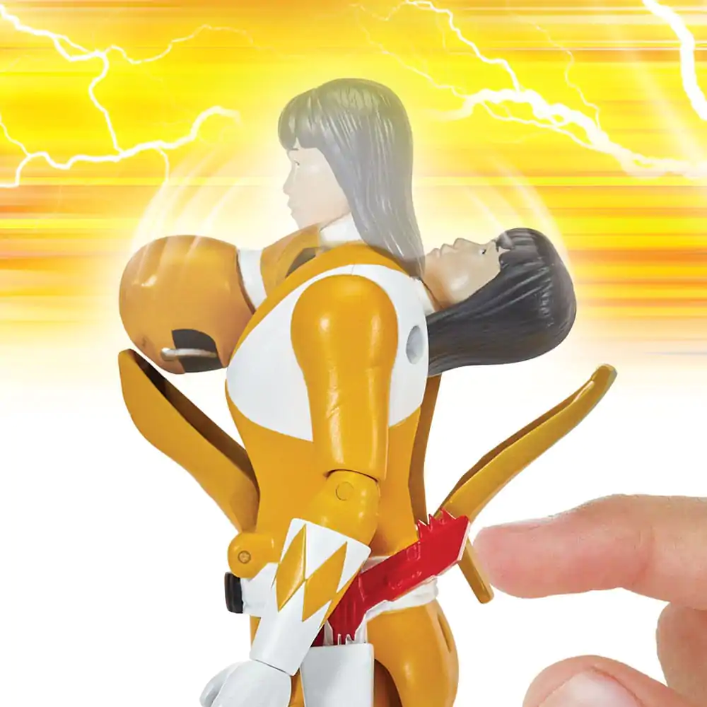 Mighty Morphin Power Rangers Action Figur Auto-Morphin Yellow Ranger 12 cm Produktfoto