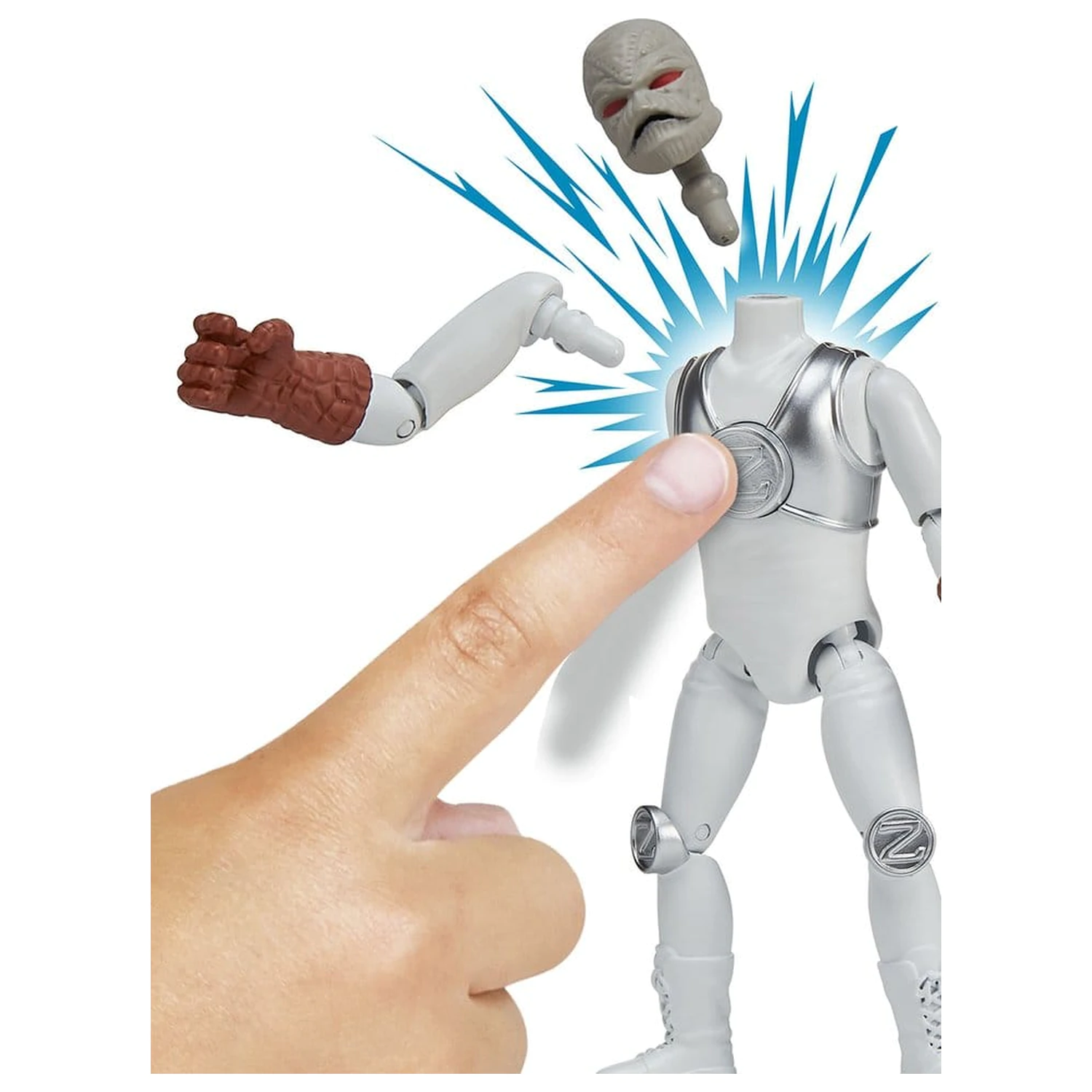 Mighty Morphin Power Rangers Einfache Action-Figur Z-Putty Produktfoto