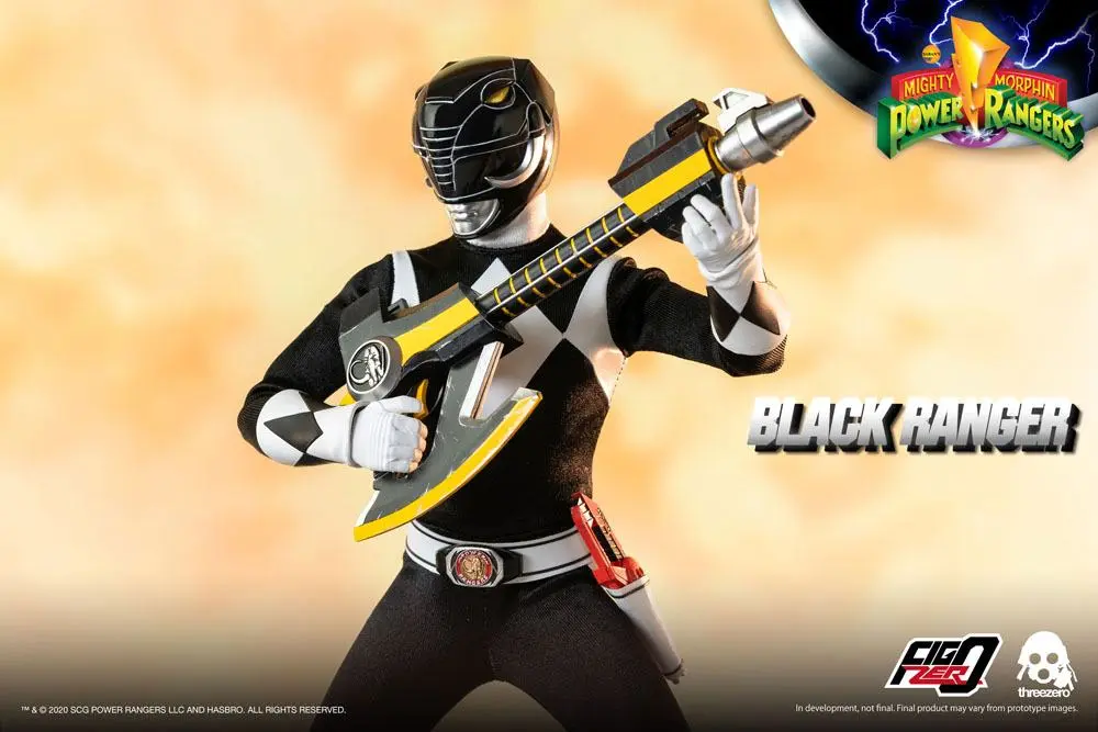 Mighty Morphin Power Rangers FigZero Action Figur 1/6 Black Ranger 30 cm Produktfoto
