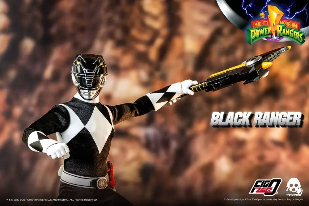 Mighty Morphin Power Rangers FigZero Action Figur 1/6 Black Ranger 30 cm Produktfoto
