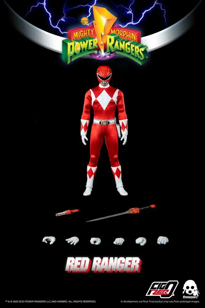 Mighty Morphin Power Rangers FigZero Actionfigur 1/6 Red Ranger 30 cm Produktfoto