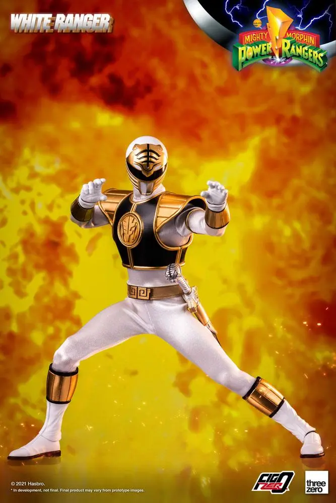 Mighty Morphin Power Rangers FigZero Actionfigur 1/6 White Ranger 30 cm Produktfoto