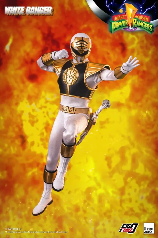 Mighty Morphin Power Rangers FigZero Actionfigur 1/6 White Ranger 30 cm Produktfoto