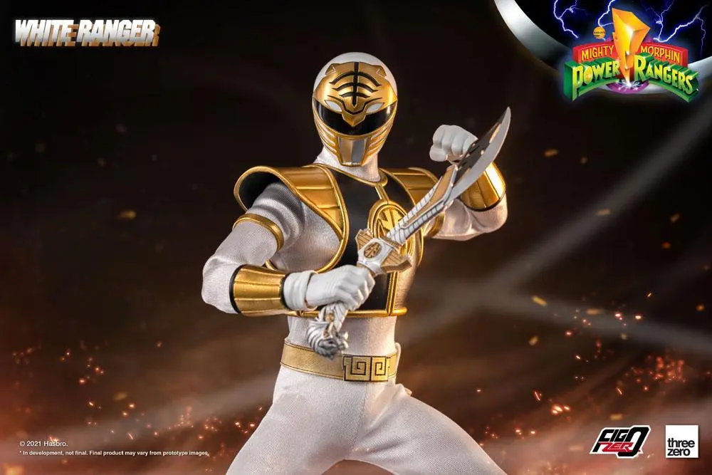 Mighty Morphin Power Rangers FigZero Actionfigur 1/6 White Ranger 30 cm Produktfoto