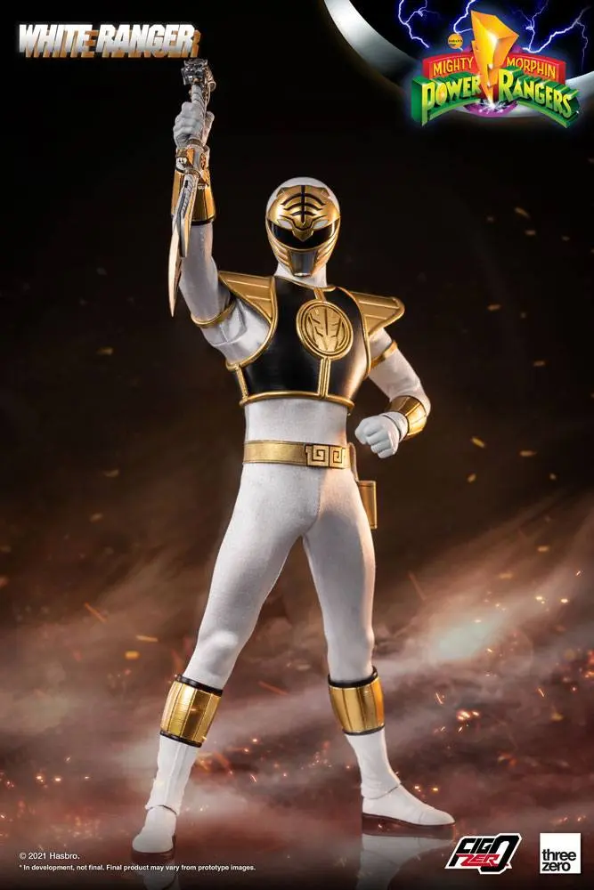 Mighty Morphin Power Rangers FigZero Actionfigur 1/6 White Ranger 30 cm Produktfoto